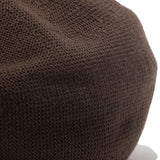 COTTON BIG BERET - Brown