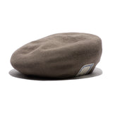 COTTON BIG BERET - Moca
