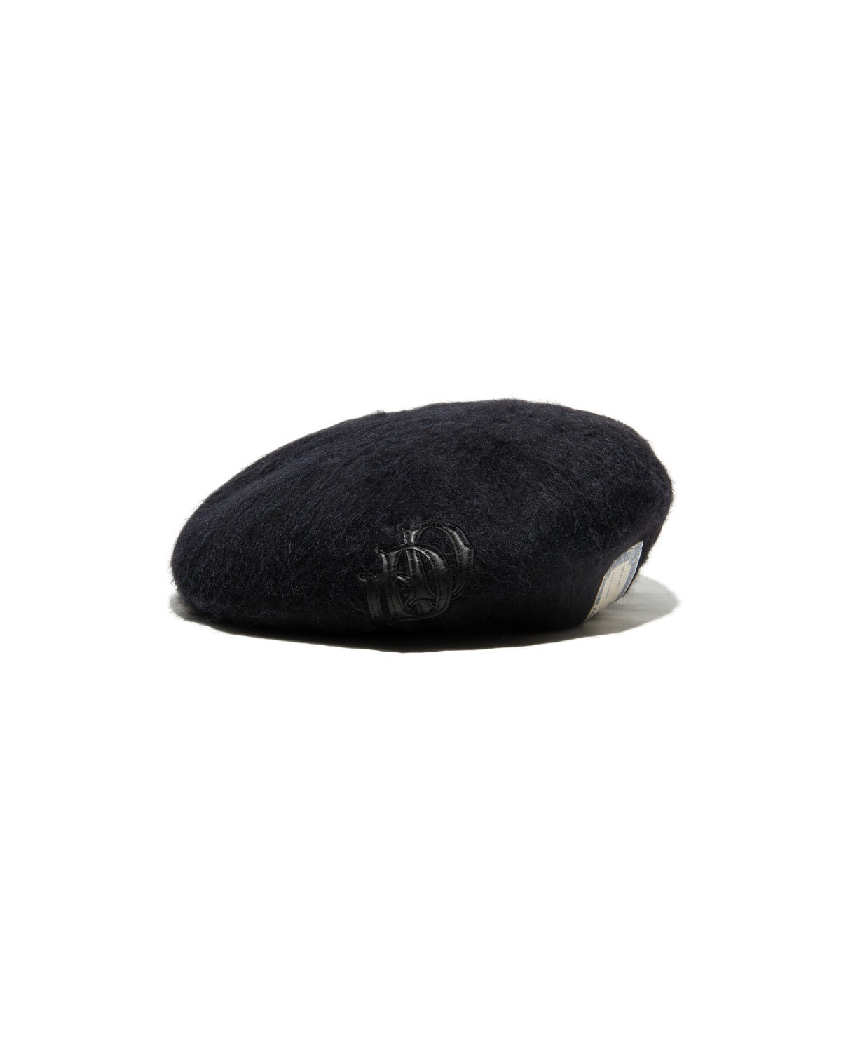 LEATHER WAPPEN FLUFFY BERET - Black – THE H.W.DOG&CO.
