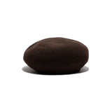 COTTON BIG BERET - Brown