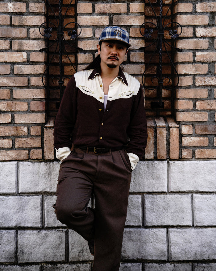 【PLAID TWO TONE CAP】