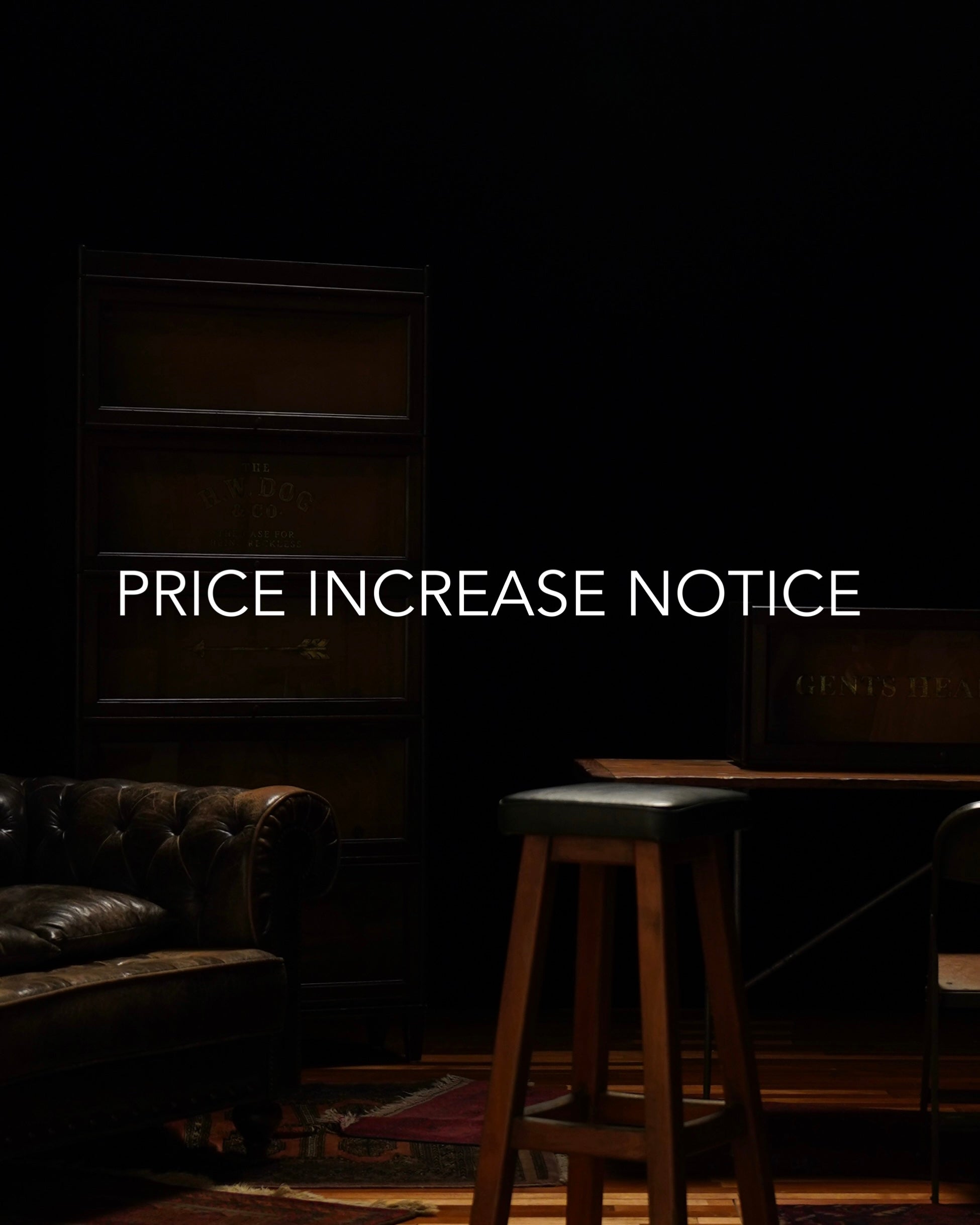 PRICE INCREASE NOTICE