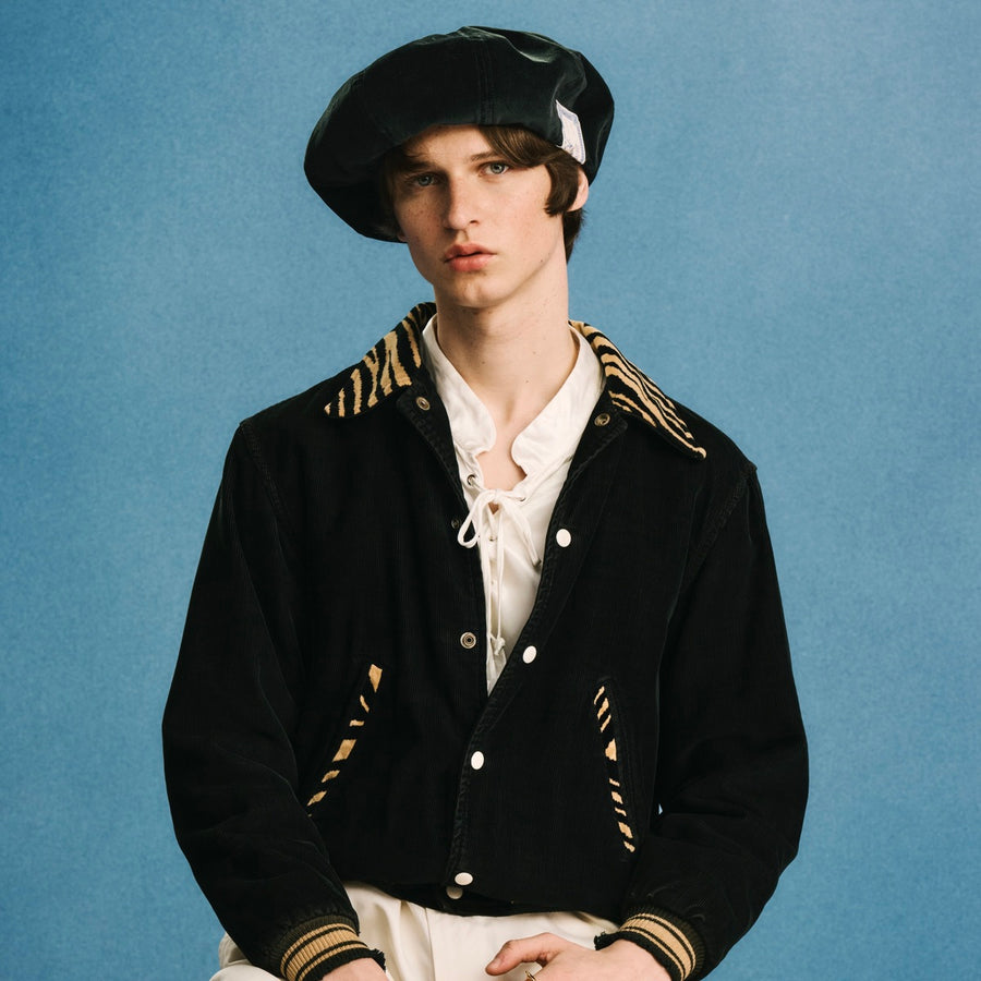 8PANEL BERET - Black