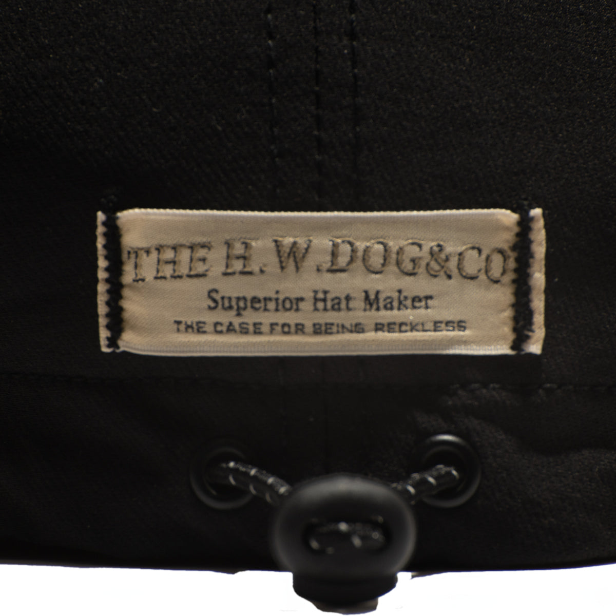 THE.W.H.DOG&CO ジェットキャップ ブラック サイズフリー JET CAP - Black – THE H.W.DOG&CO.