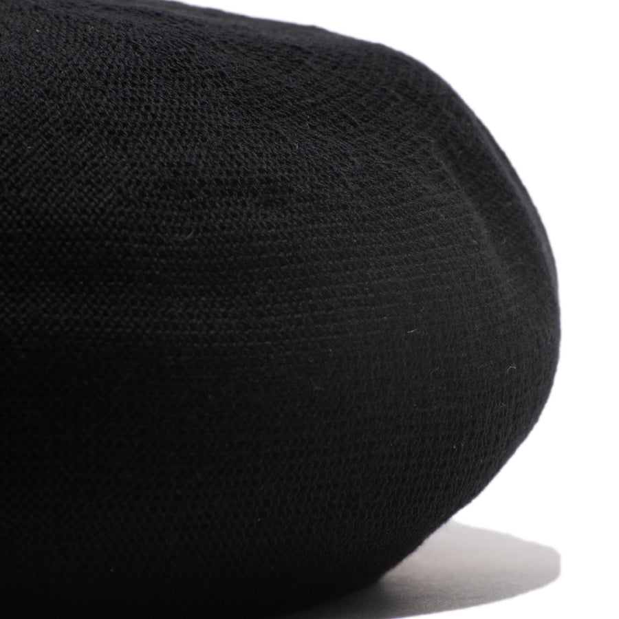 COTTON BIG BERET - Black