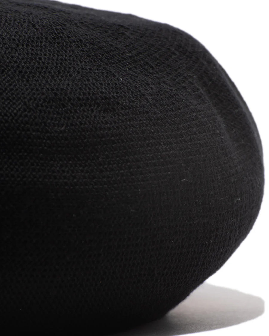 COTTON BIG BERET - Black