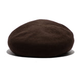COTTON BIG BERET - Brown
