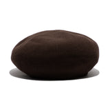 COTTON BIG BERET - Brown