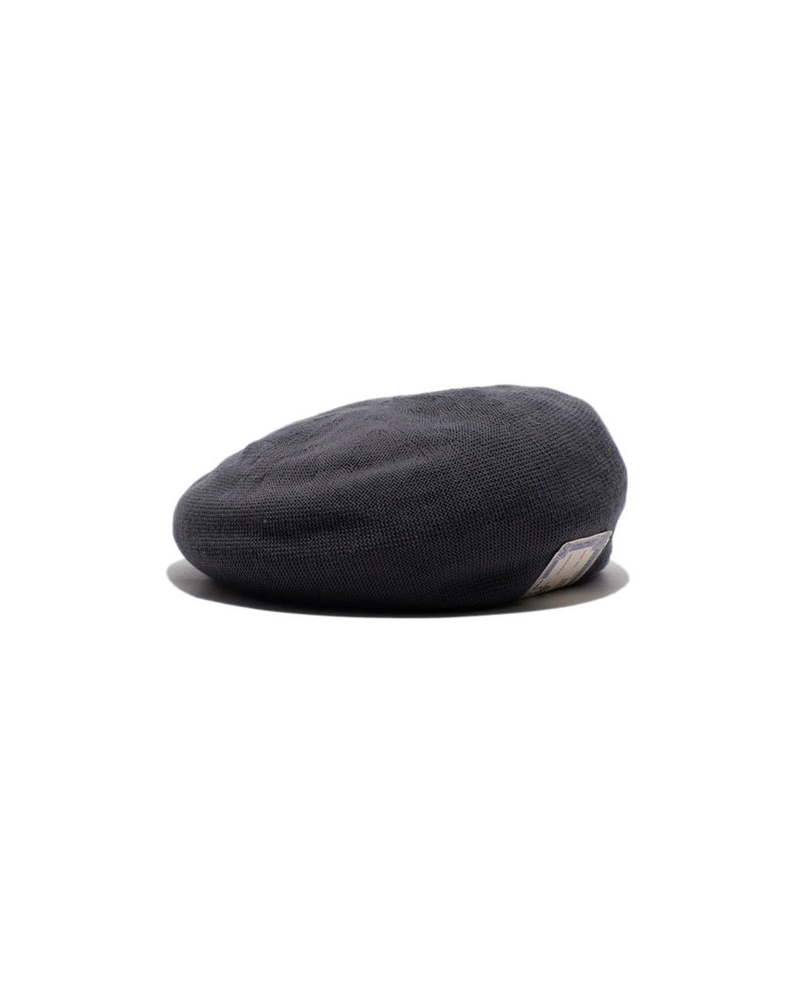 COTTON BIG BERET - Gray