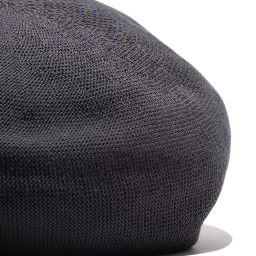 COTTON BIG BERET - Gray