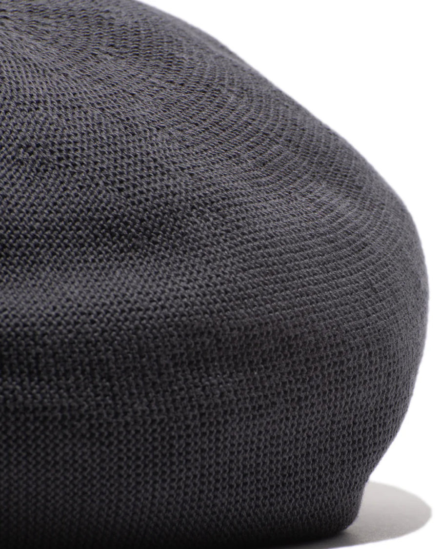 COTTON BIG BERET - Gray