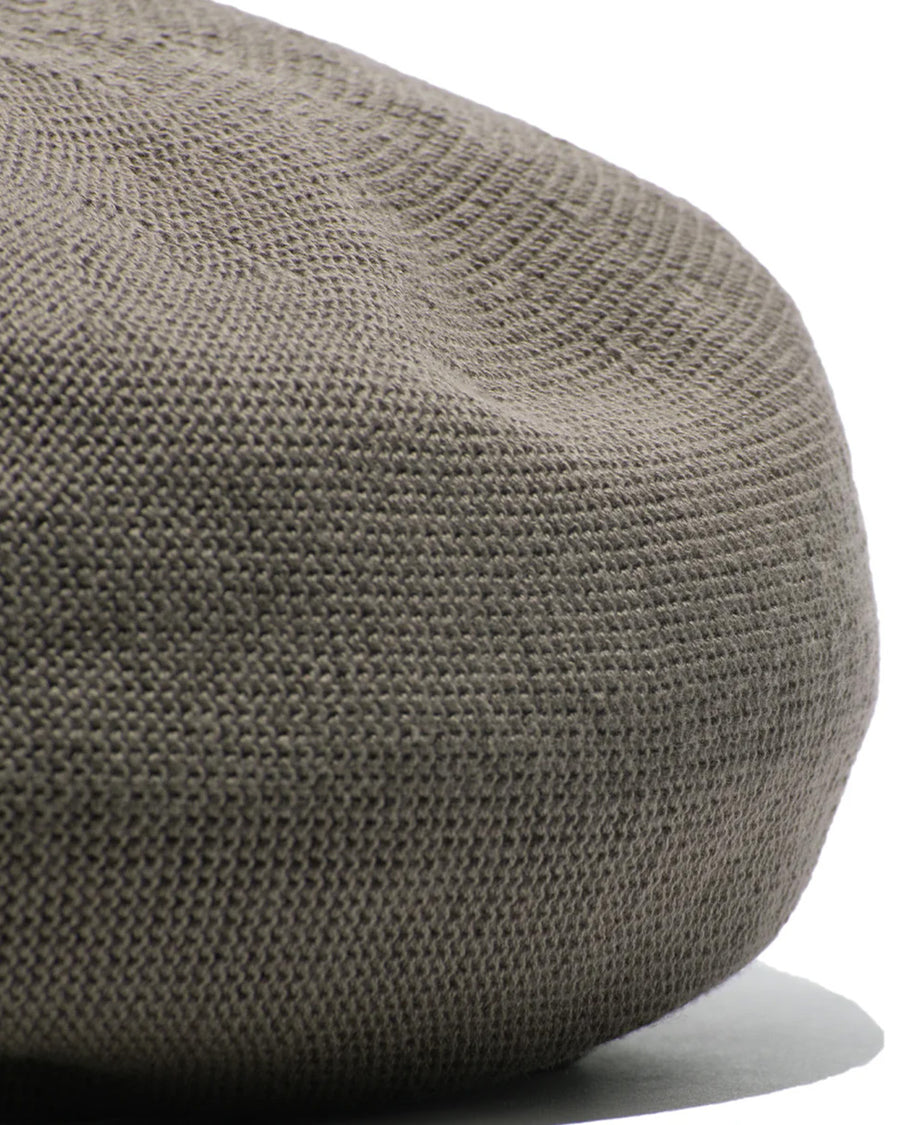 COTTON BIG BERET - Moca
