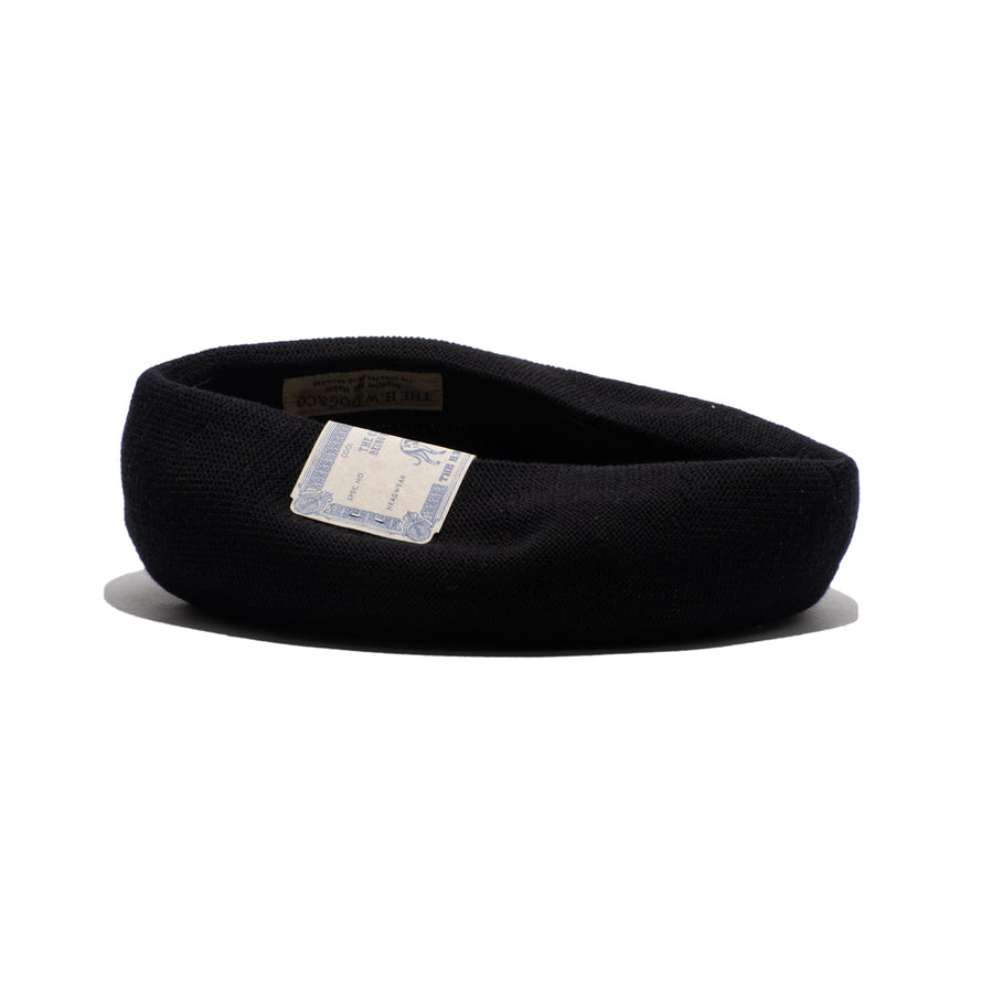 COTTON BASIC BERET - Black