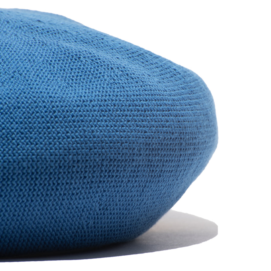 COTTON BASIC BERET - Blue