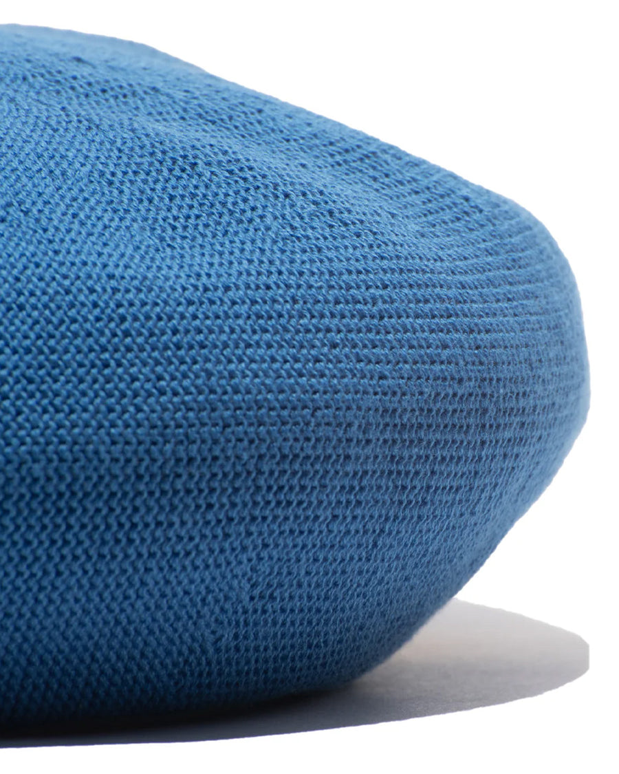 COTTON BASIC BERET - Blue