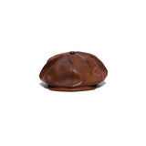 LEATHER PK CAP - Brown