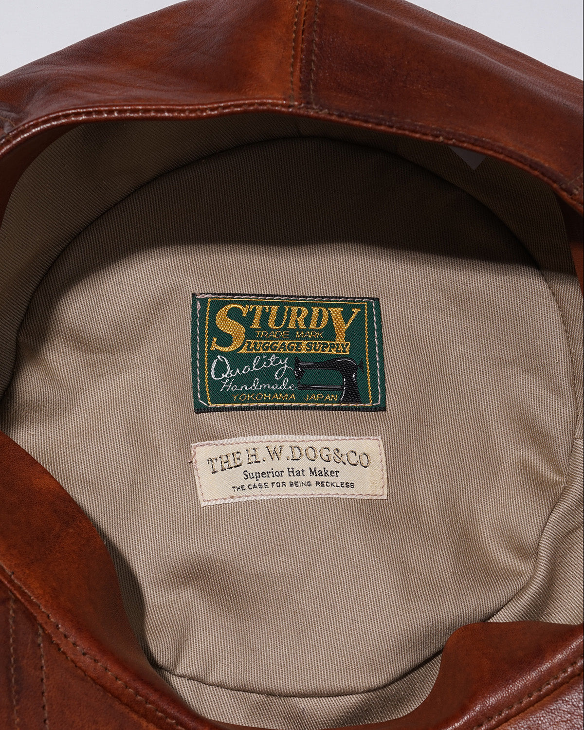 LEATHER PK CAP - Brown – THE H.W.DOG&CO.