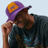 NYLON FATIGUE HAT - Purple / Yellow