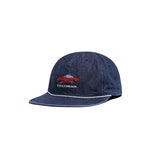 DENIM BIKERS CAP - Indigo