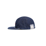 DENIM BIKERS CAP - Indigo
