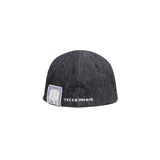 DENIM BIKERS CAP - Black