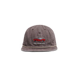 DENIM BIKERS CAP - Brown