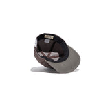 DENIM BIKERS CAP - Brown