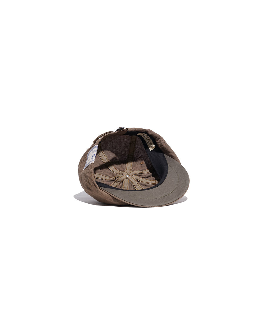 COTTON LINEN WASH CAS - Brown