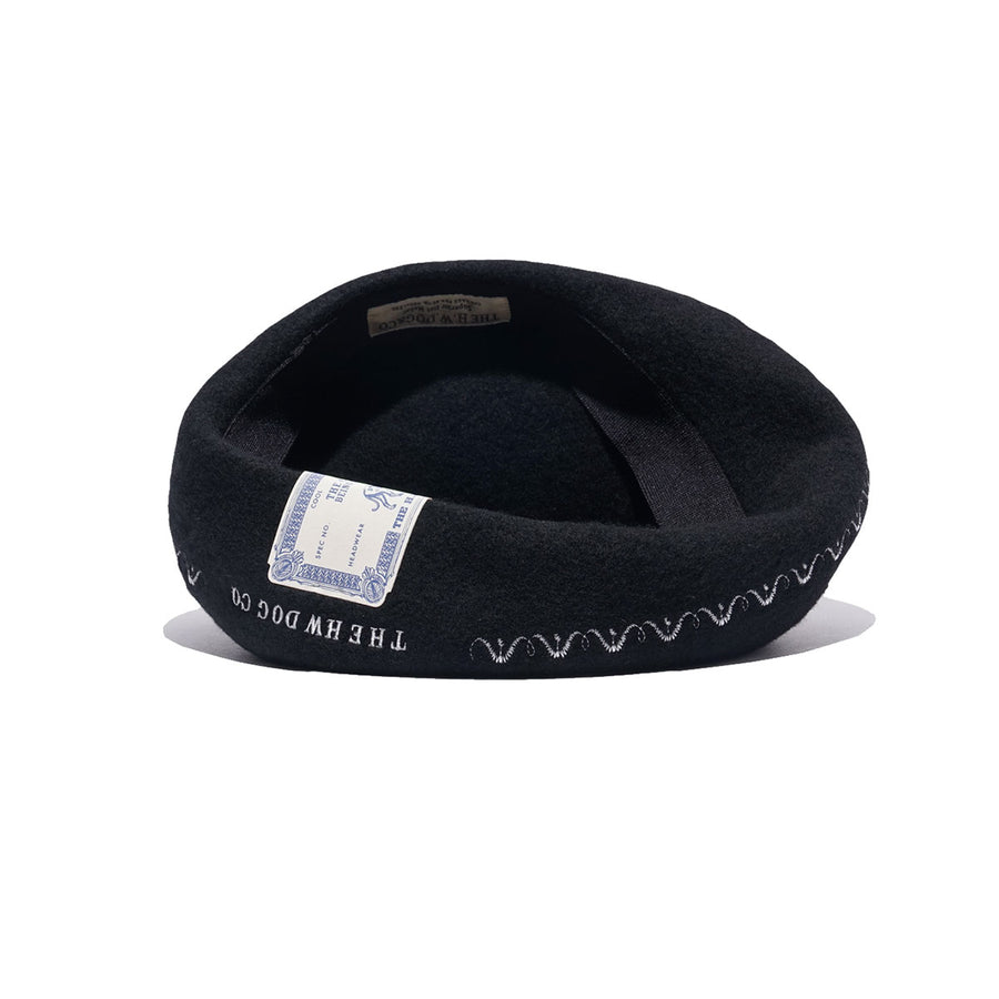 BERNINA PATTERN BERET - Black