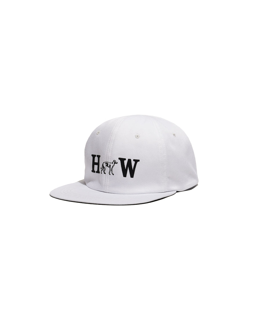 HW WASHED BIKERS CAP - White