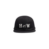 HW WASHED BIKERS CAP - Black