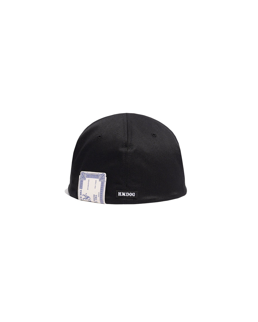 HW WASHED BIKERS CAP - Black