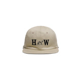 HW WASHED BIKERS CAP - Beige