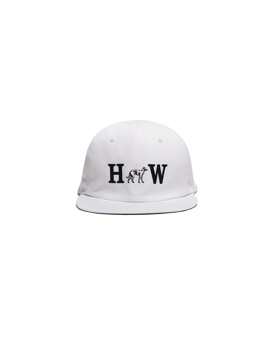 HW WASHED BIKERS CAP - White