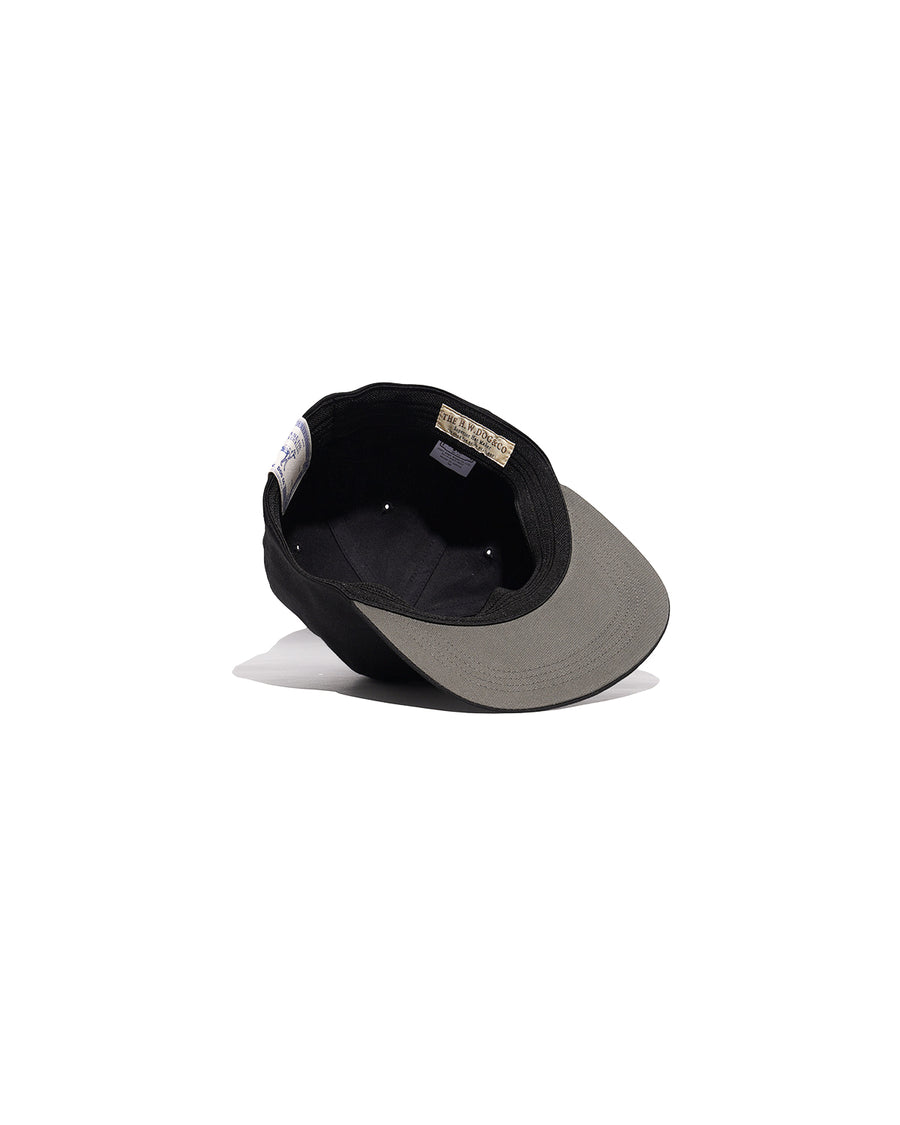 HW WASHED BIKERS CAP - Black