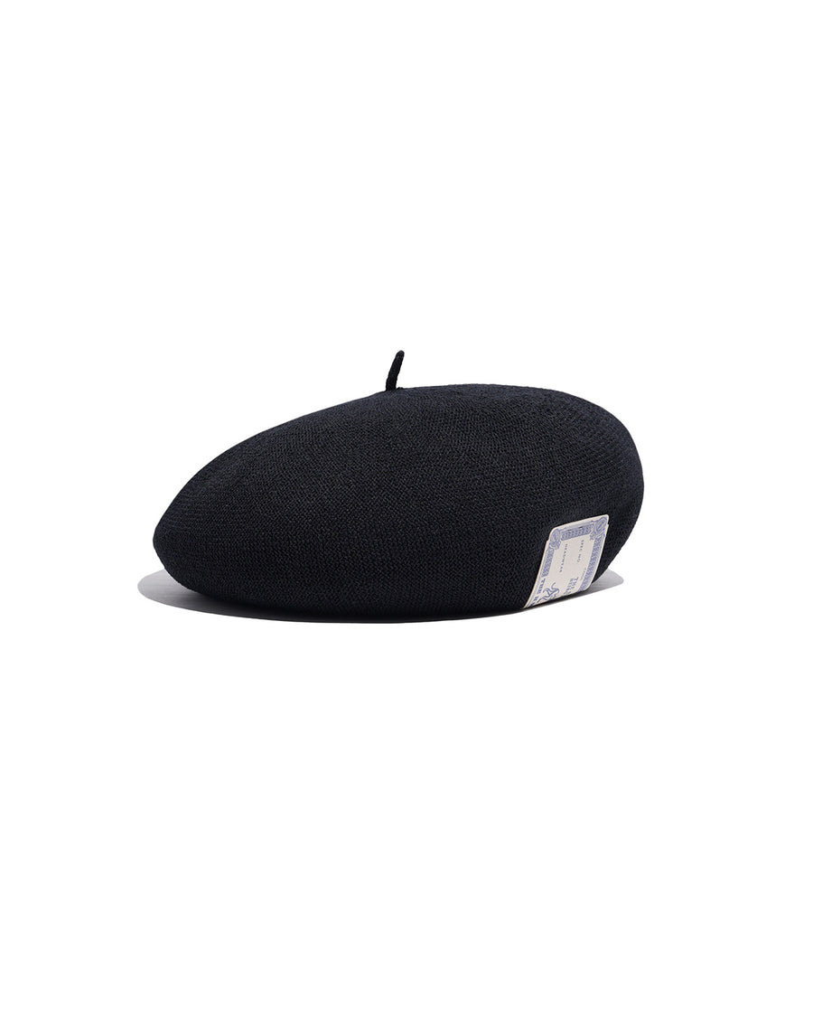 COTTON CHOBO BERET - Black