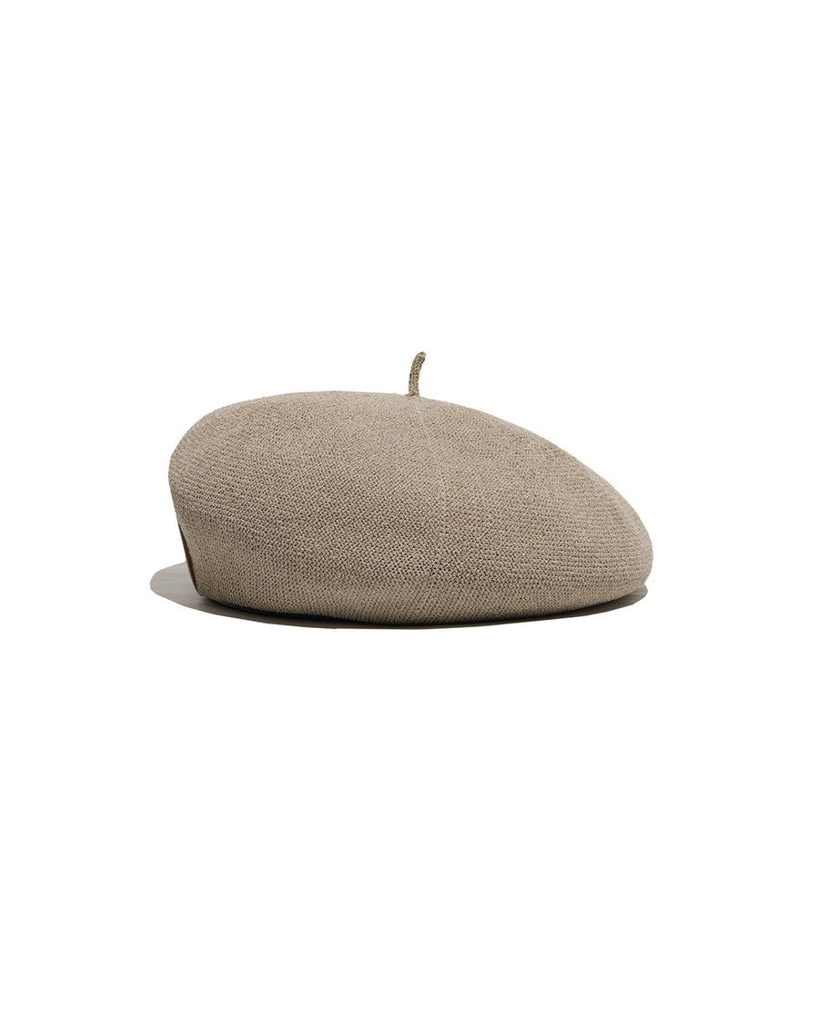 COTTON CHOBO BERET - Natural