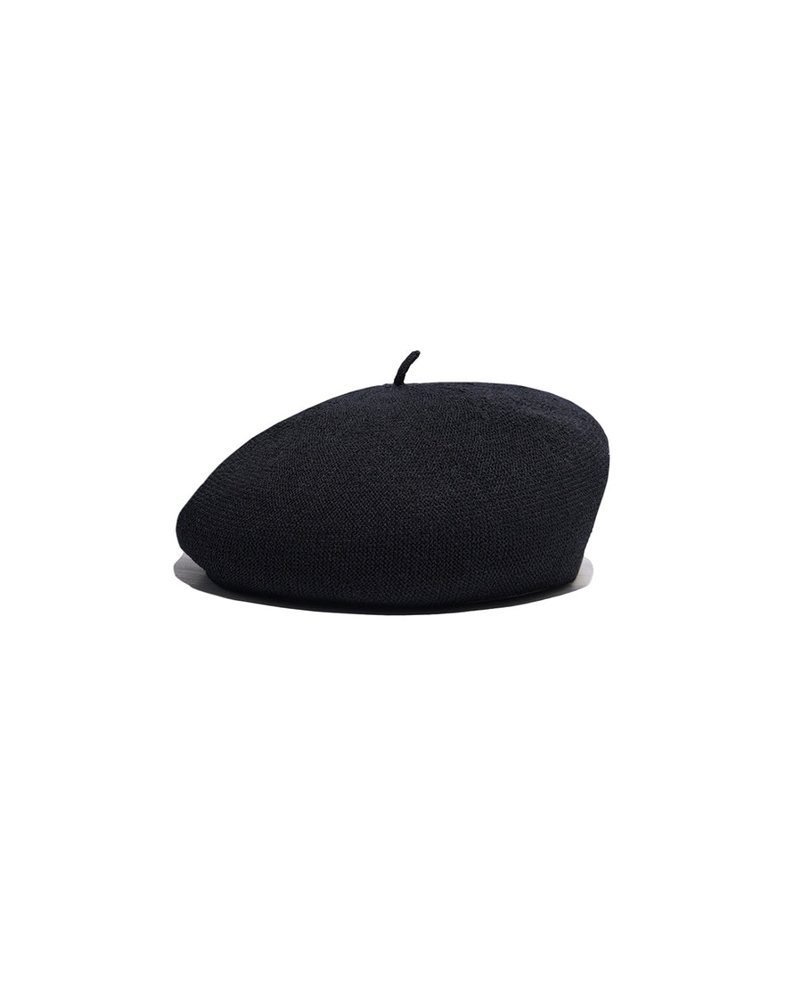 COTTON CHOBO BERET - Black