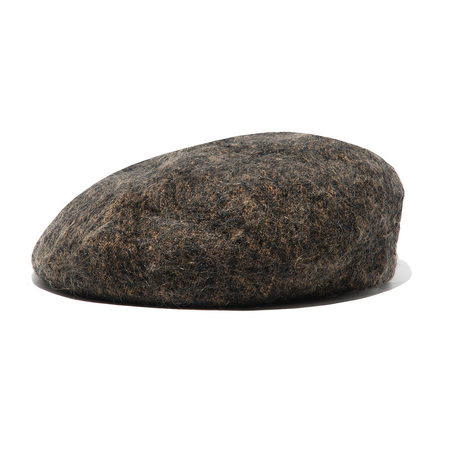 MOHAIR MIX BERET - Black
