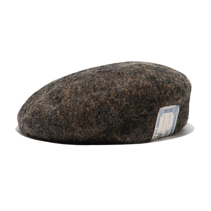 MOHAIR MIX BERET - Black