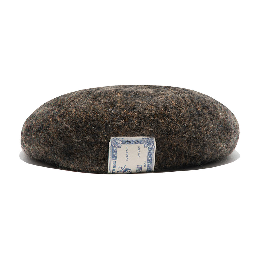 MOHAIR MIX BERET - Black