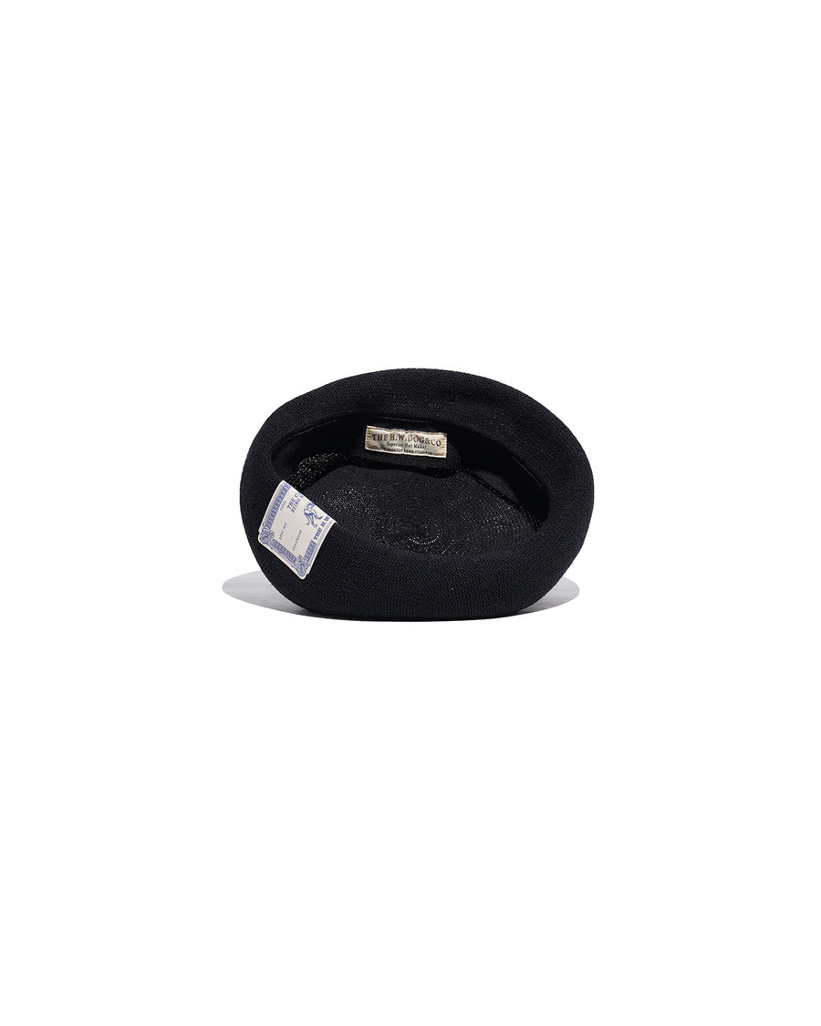 COTTON CHOBO BERET - Black