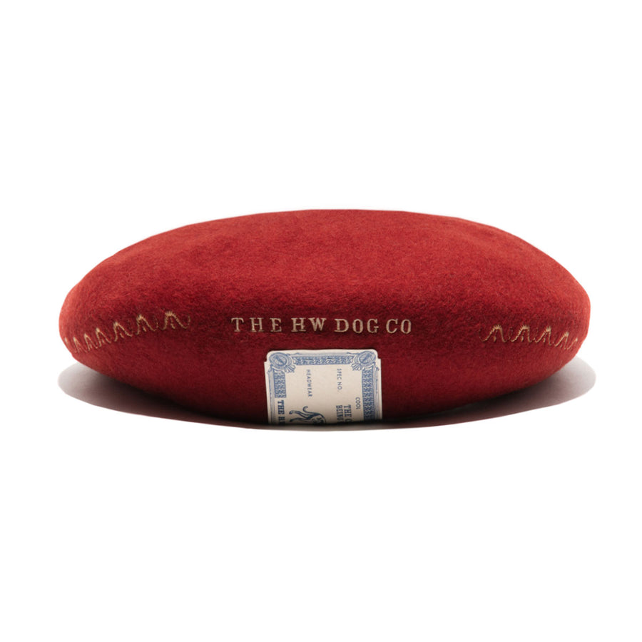 BERNINA PATTERN BERET - Red