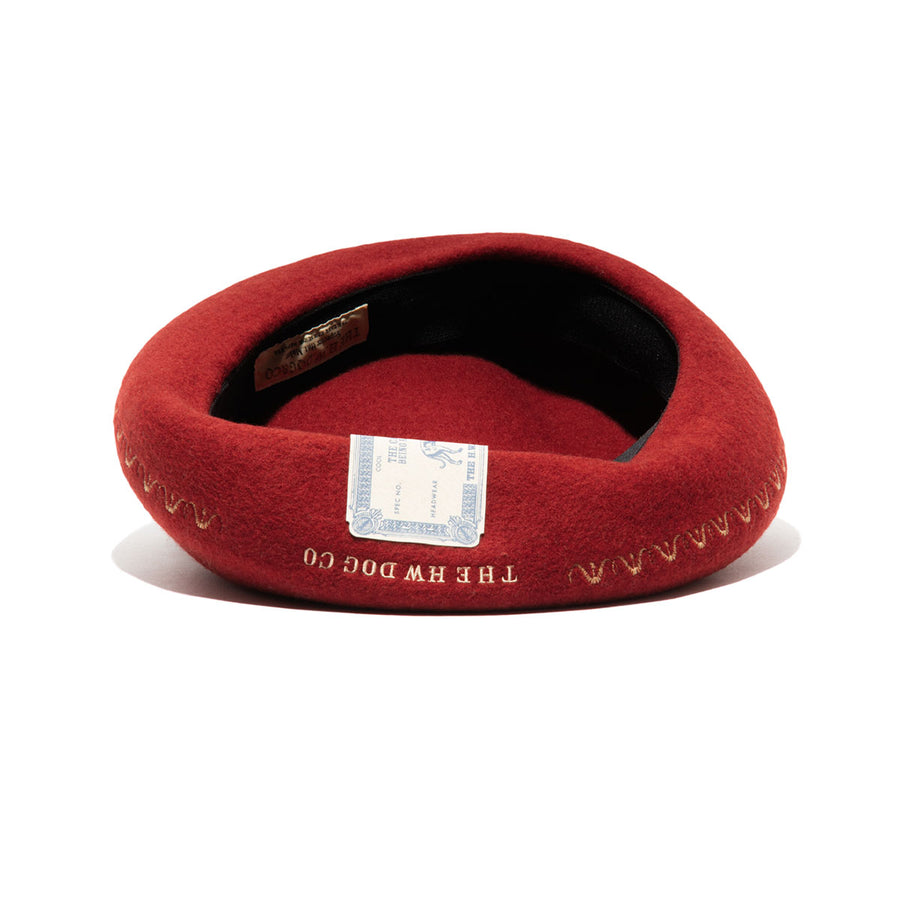 BERNINA PATTERN BERET - Red