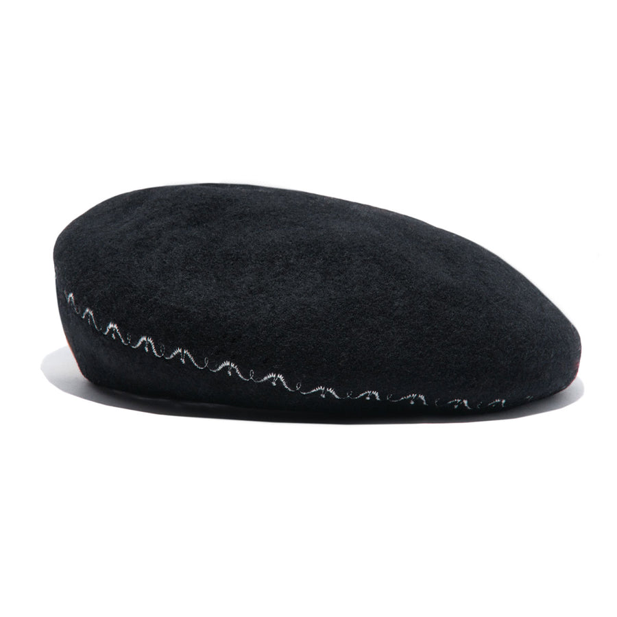 BERNINA PATTERN BERET - Black