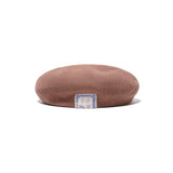 COTTON BIG BERET - Camel