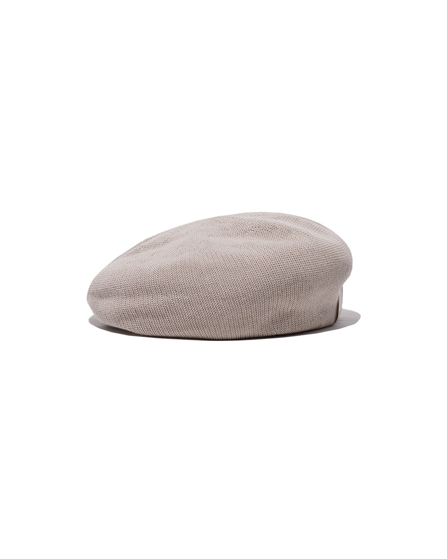 COTTON BIG BERET - Beige