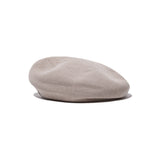 COTTON BIG BERET - Beige