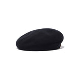 COTTON BIG BERET - Black