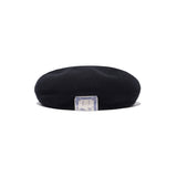 COTTON BIG BERET - Black